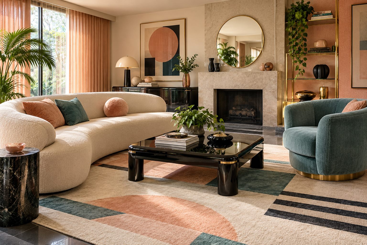 17 80s Living Room Decor Ideas for a Balanced Retro Look