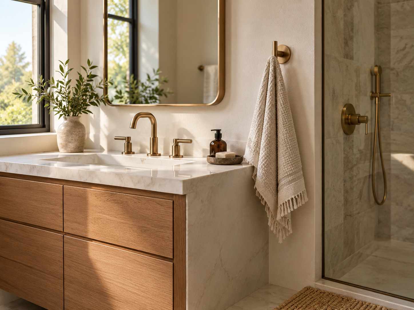 Hook finish related to bathroom hardware