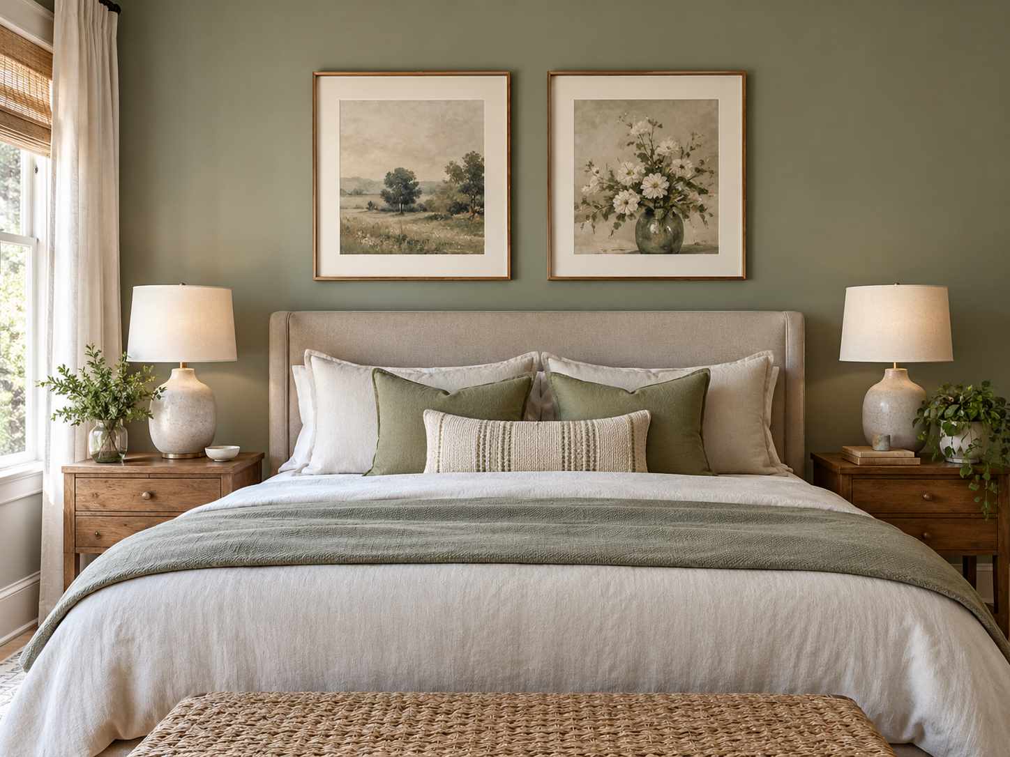 Two prints linked by a shared color palette