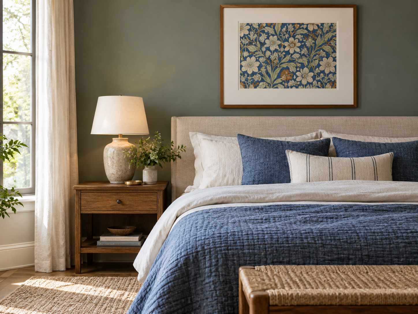 Original patterned paper framed as small artwork